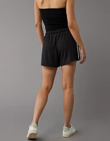 Short de sport à taille haute en molleton AE