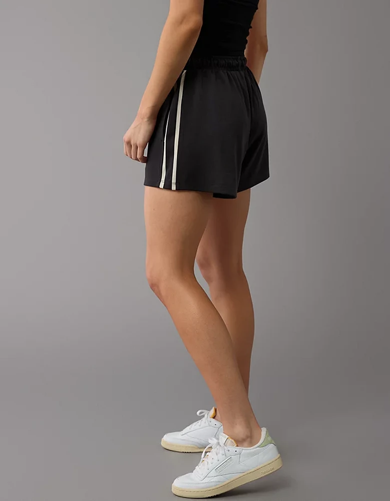 Short de sport à taille haute en molleton AE