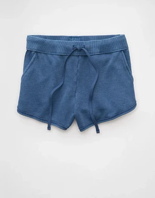 Short en molleton délavé au sel AE