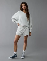 Short en molleton délavé au sel AE