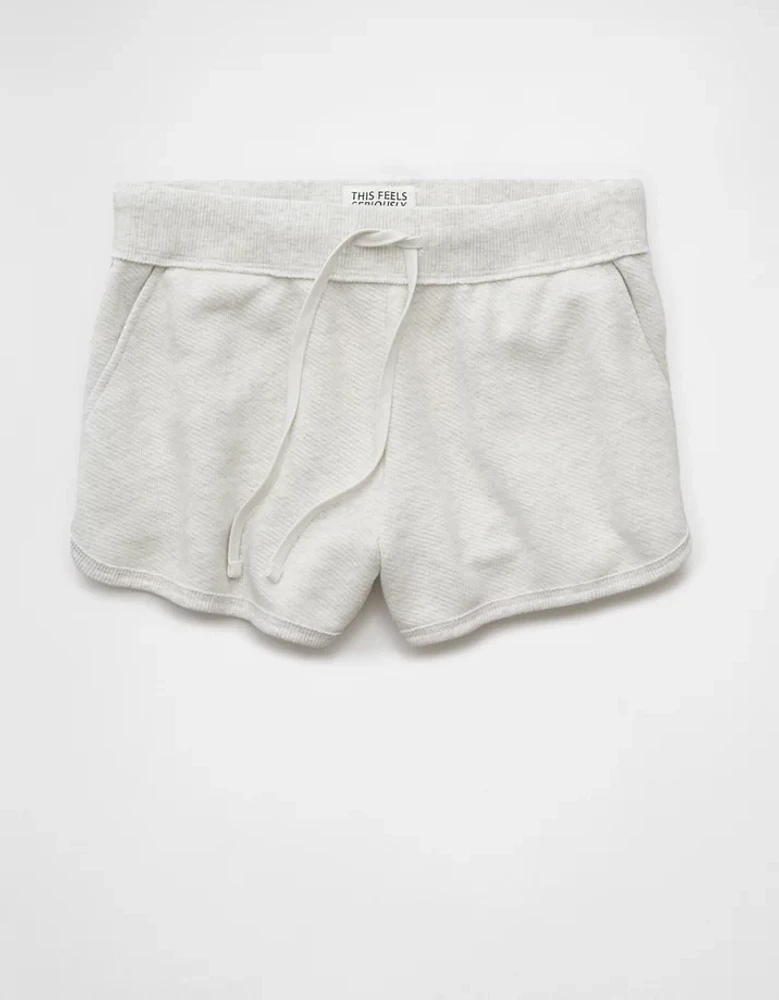 Short en molleton délavé au sel AE