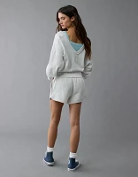 Short en molleton délavé au sel AE