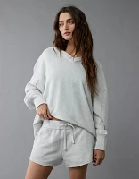 Short en molleton délavé au sel AE