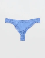 Superchill Cotton Cozy Lace Thong Underwear