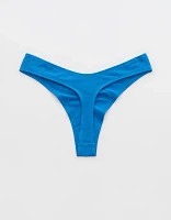 Superchill Cotton Ruched Thong Underwear