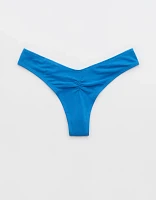 Superchill Cotton Ruched Thong Underwear