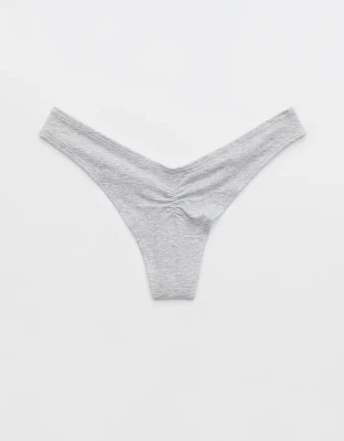 Superchill Cotton Ruched Thong Underwear