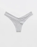 Superchill Cotton Ruched Thong Underwear