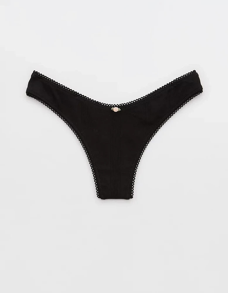 Superchill Pointelle Thong Underwear