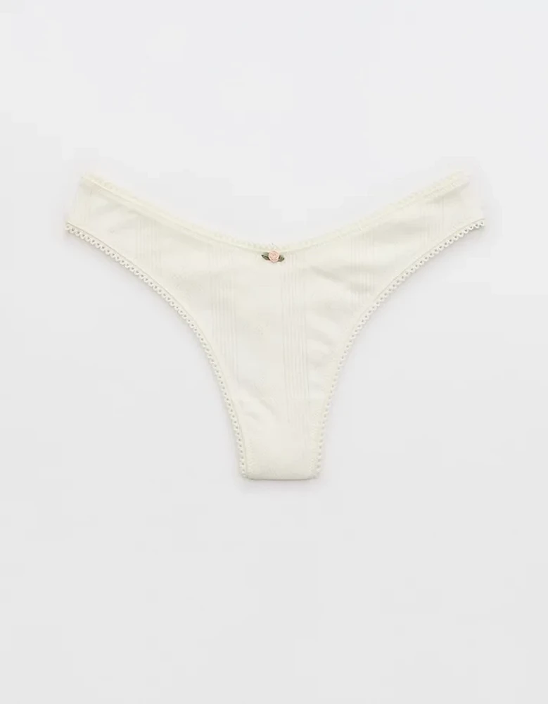 Superchill Pointelle Thong Underwear