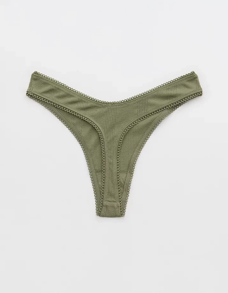 Superchill Pointelle Thong Underwear