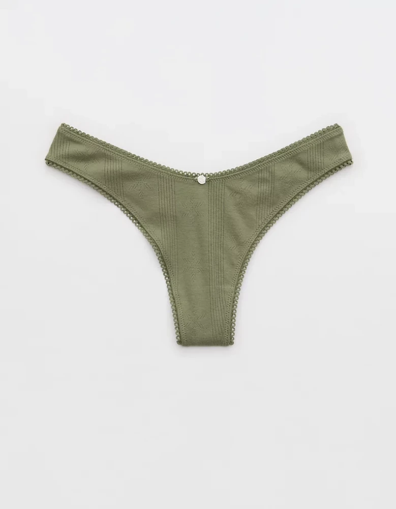 Superchill Pointelle Thong Underwear