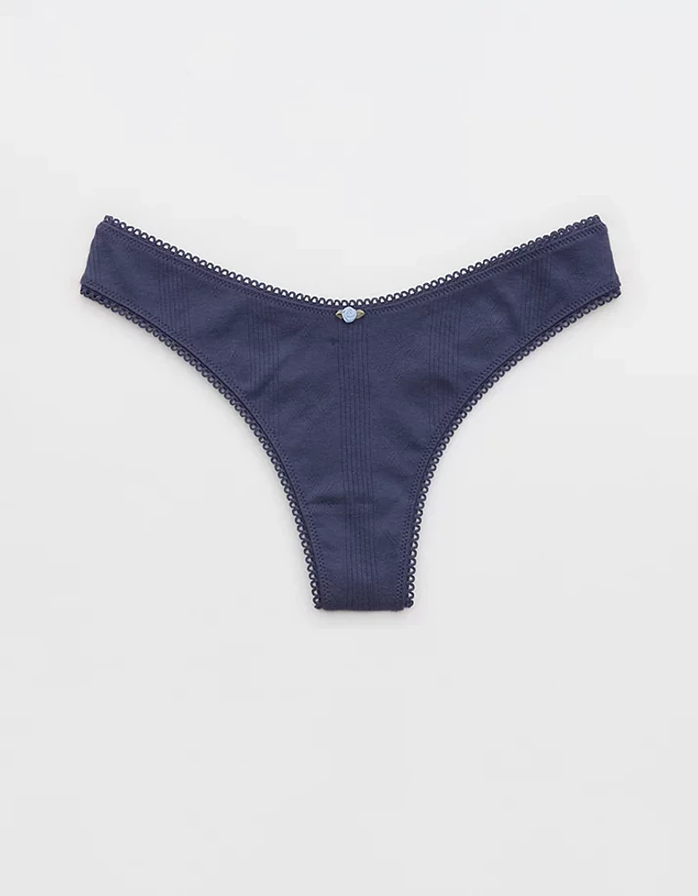 Superchill Pointelle Thong Underwear