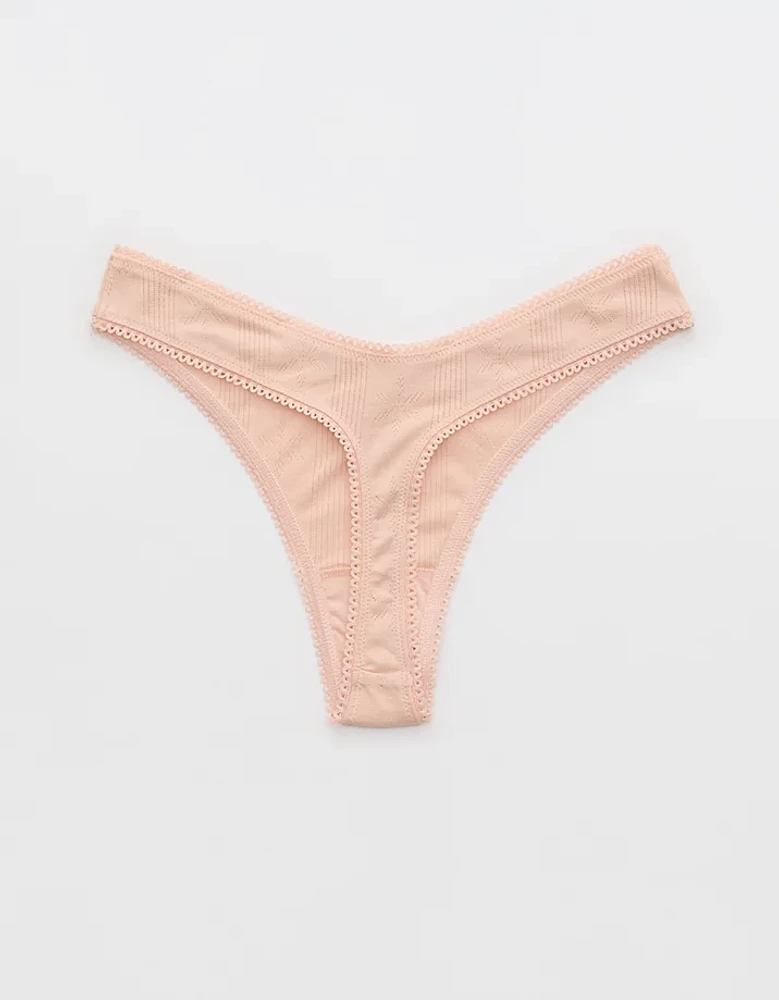 Superchill Pointelle Thong Underwear