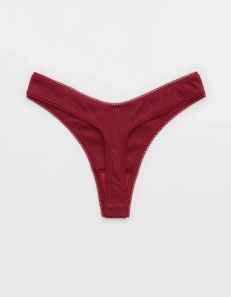 Superchill Pointelle Thong Underwear