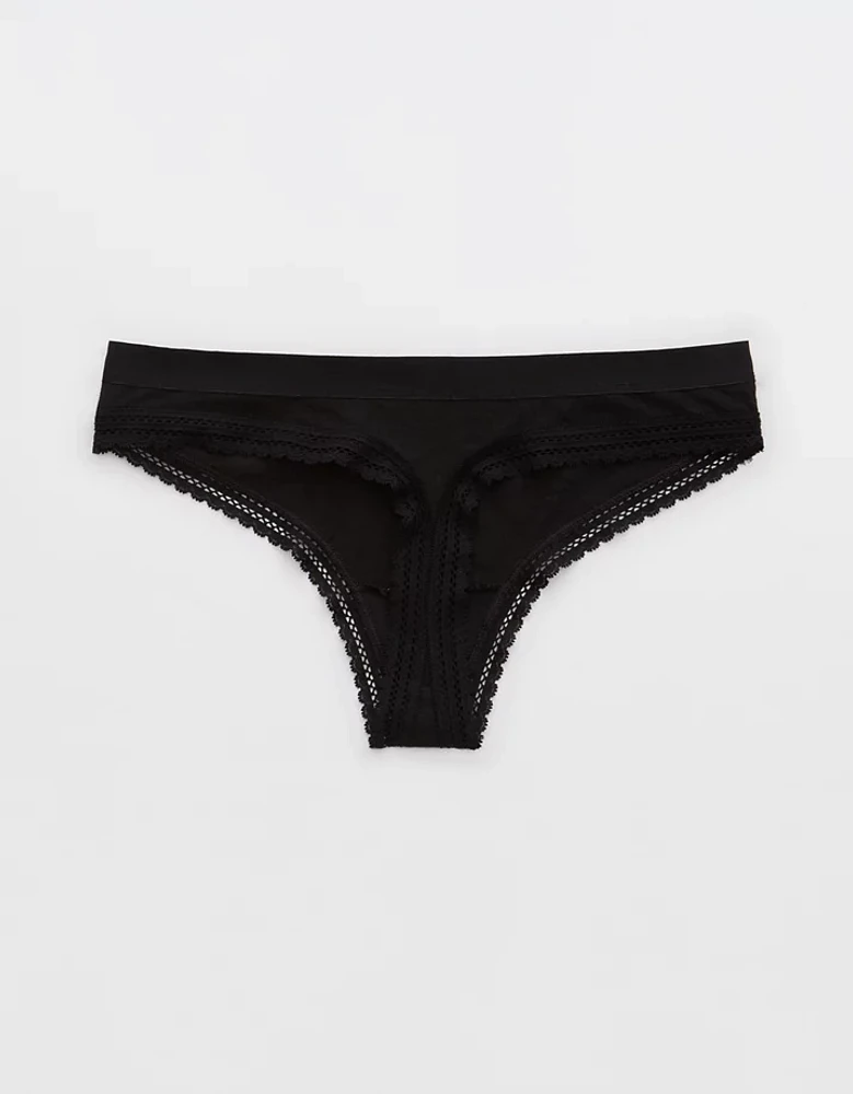 Superchill Cotton Jacquard Thong Underwear