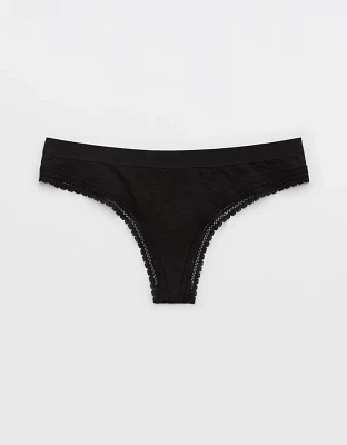 Superchill Cotton Jacquard Thong Underwear