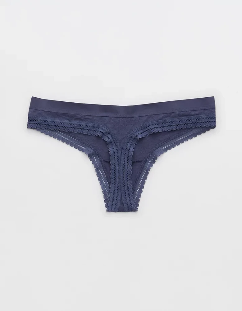 Superchill Cotton Jacquard Thong Underwear