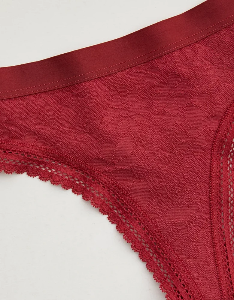 Superchill Cotton Jacquard Thong Underwear