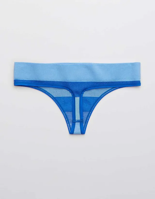 Aerie Hibiscus Lace Thong Underwear