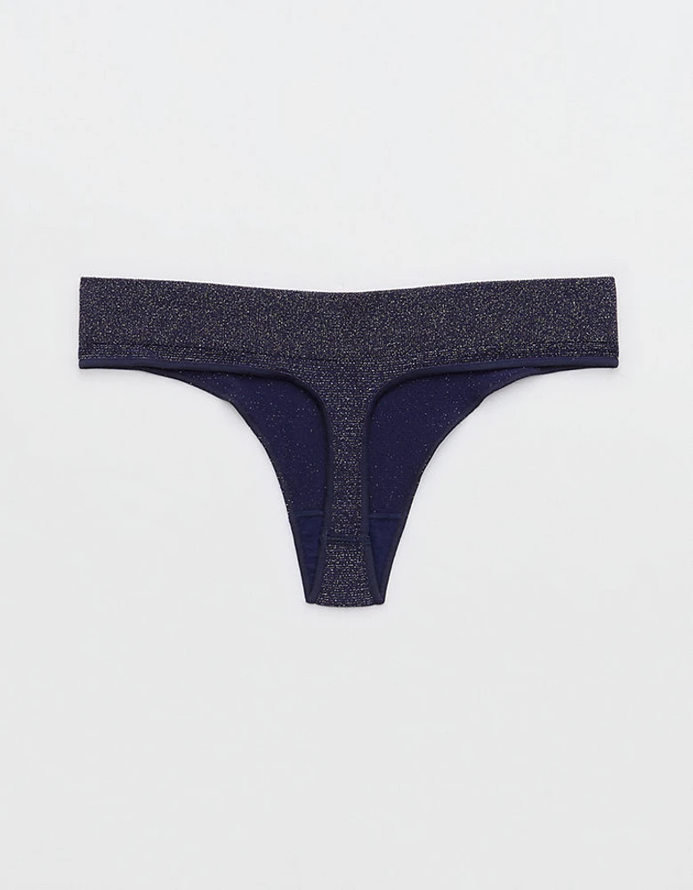 Superchill Seamless Lurex Thong Underwear