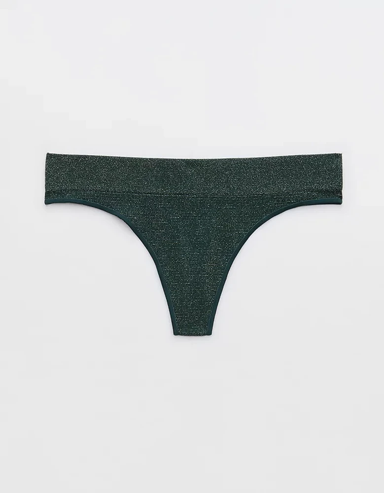 Superchill Seamless Lurex Thong Underwear