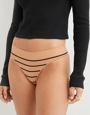 Superchill Seamless Stripe Thong Underwear