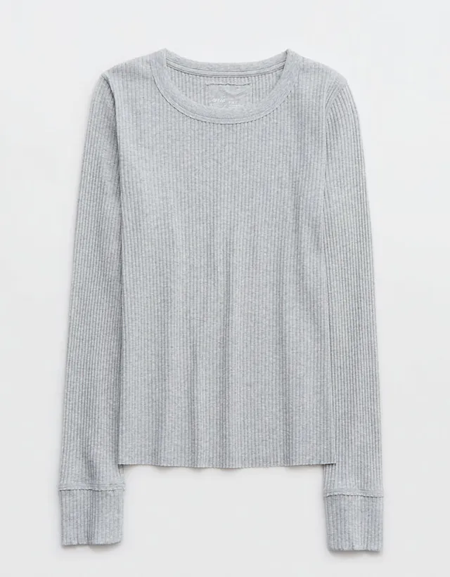 Aerie Fireside Long Sleeve Henley T-Shirt