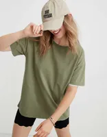 Aerie Distressed Basic Boyfriend T-Shirt