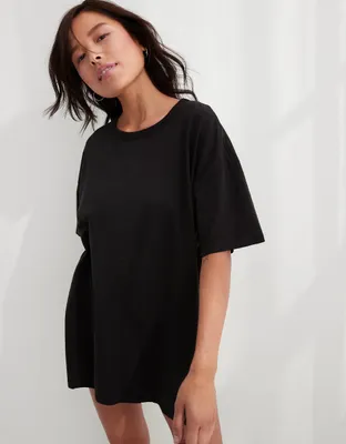 Aerie Distressed Basic Boyfriend T-Shirt