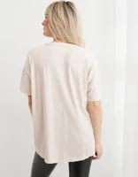 Aerie Crewneck Graphic Oversized Boyfriend T-Shirt