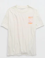 Aerie Smiley® Pride Graphic Oversized Boyfriend T-Shirt