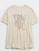 Aerie Oversized Halloween Graphic Boyfriend T-Shirt