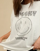 Aerie Smiley® Halloween Oversized Graphic Boyfriend T-Shirt
