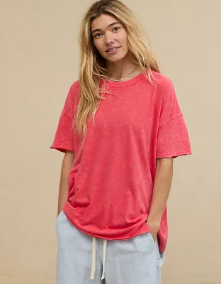 Aerie Crewneck Oversized Boyfriend T-Shirt