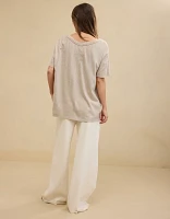 Aerie Oversized V-Neck Boyfriend T-Shirt