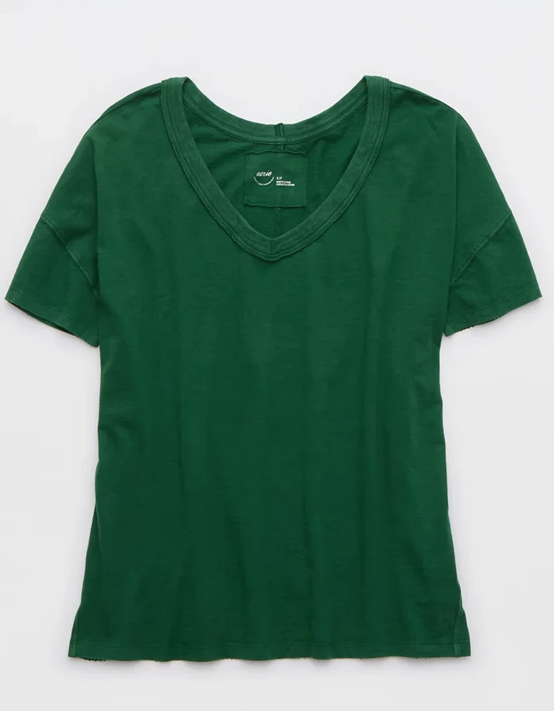 Aerie Oversized V-Neck Boyfriend T-Shirt