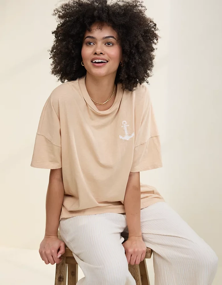 Aerie Oversized Crew Boyfriend T-Shirt