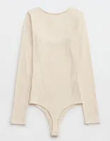 Aerie Ribbed Scoop Neck Bodysuit