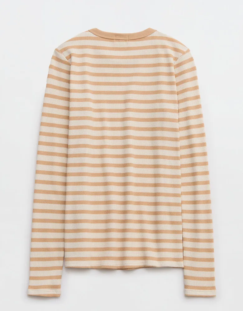 Aerie Long Sleeve Waffle T-Shirt