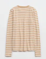 Aerie Long Sleeve Waffle T-Shirt