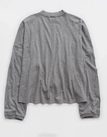 Aerie Cozy Long Sleeve Mockneck T-Shirt