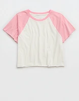 Aerie Cropped Raglan T-Shirt