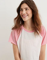 Aerie Cropped Raglan T-Shirt