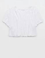 Aerie Cropped Waffle T-Shirt