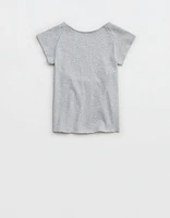 Aerie Ribbed Open Back T-Shirt