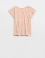 Aerie Ribbed Open Back T-Shirt
