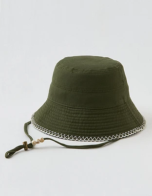 Aerie Beaded Strap Bucket Hat