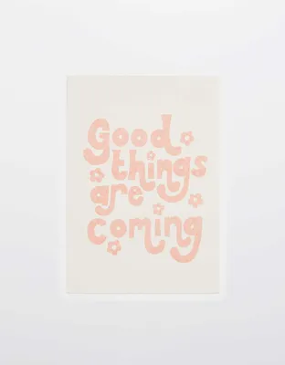 Oh Deer Good Things Are Coming Art Print