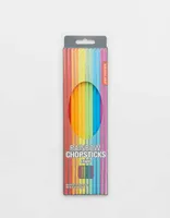 Kikkerland Rainbow Reusable Chopsticks - 6 Pairs